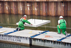 Aanbrengen onderwaterbeton