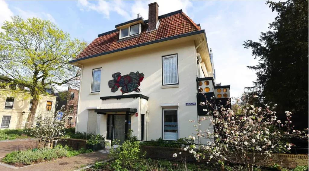 Vooraanzicht van huisvesting aan de Mariaplaats 23 in Utrecht